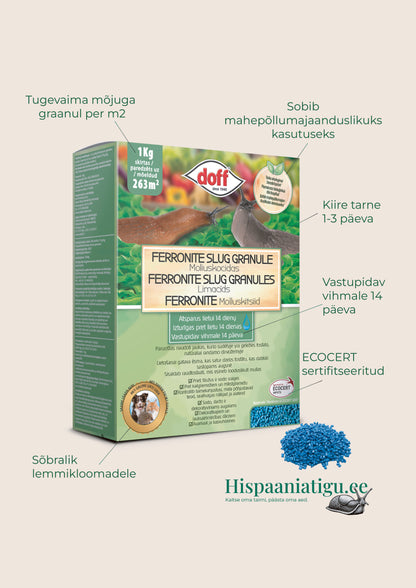 Nälkjakaitse stardipakett: Ferronite 1kg + WinSlug püünis