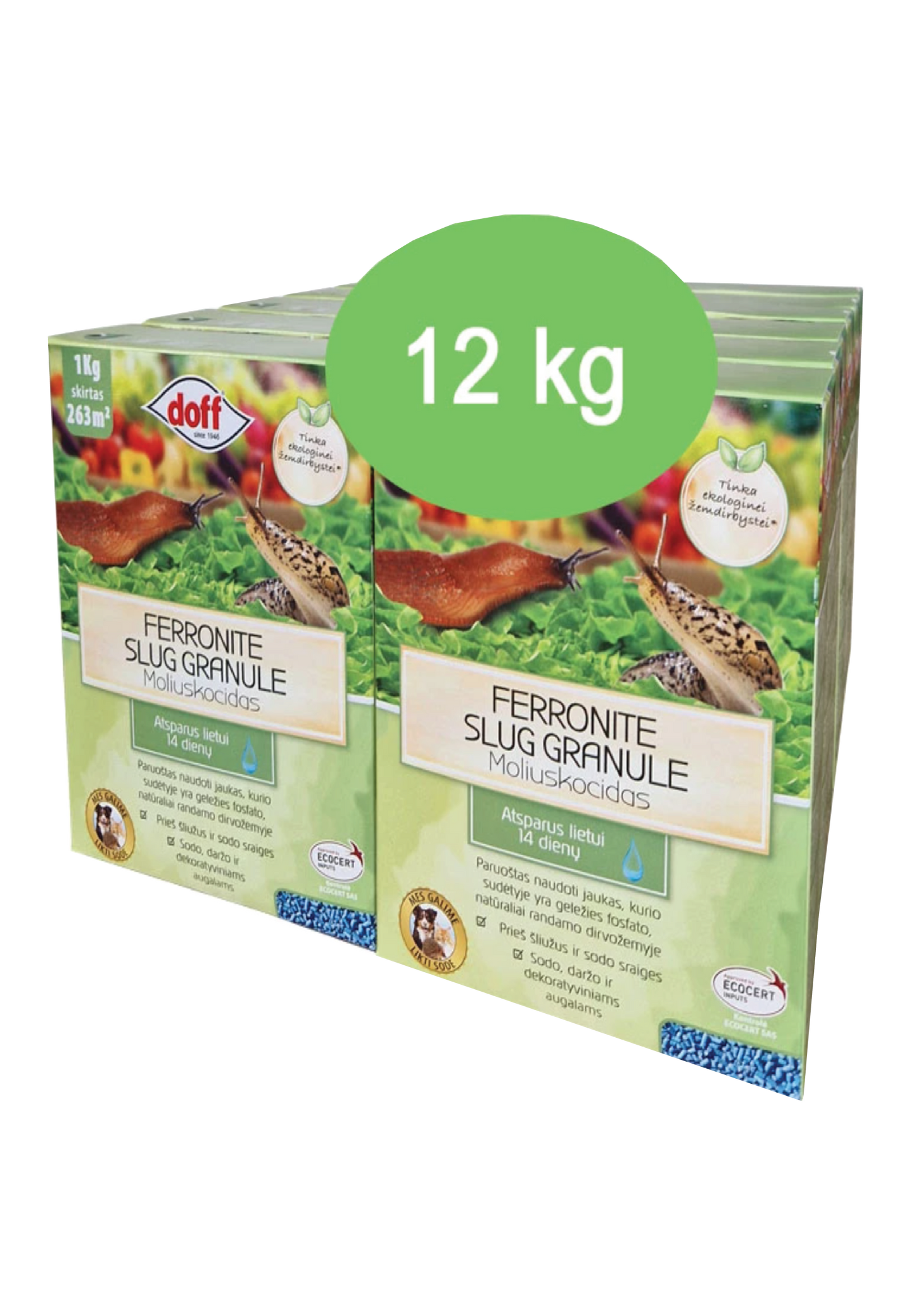 Ferronite 12 kg teokaitse graanulid – pakendi esivaade
